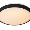 DASHER - Plafonnière Badkamer - Ø 34,8 cm - LED - 1x18W 2700K - IP44 - Beweging & dag/nacht sensor - Zwart*Lucide Store