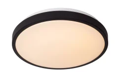 DASHER - Plafonnière Badkamer - Ø 34,8 cm - LED - 1x18W 2700K - IP44 - Beweging & dag/nacht sensor - Zwart*Lucide Store