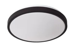 DASHER - Plafonnière Badkamer - Ø 34,8 cm - LED - 1x18W 2700K - IP44 - Beweging & dag/nacht sensor - Zwart*Lucide Store