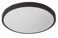 DASHER - Plafonnière Badkamer - Ø 41 cm - LED - 1x24W 2700K - IP44 - Beweging & dag/nacht sensor - Zwart*Lucide Discount