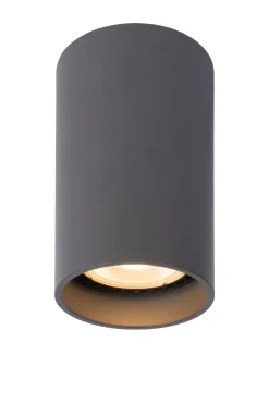 DELTO - Plafondspot - Ø 5,5 cm - LED Dim to warm - GU10 - 1x5W 2200K/3000K - Grijs*Lucide Hot