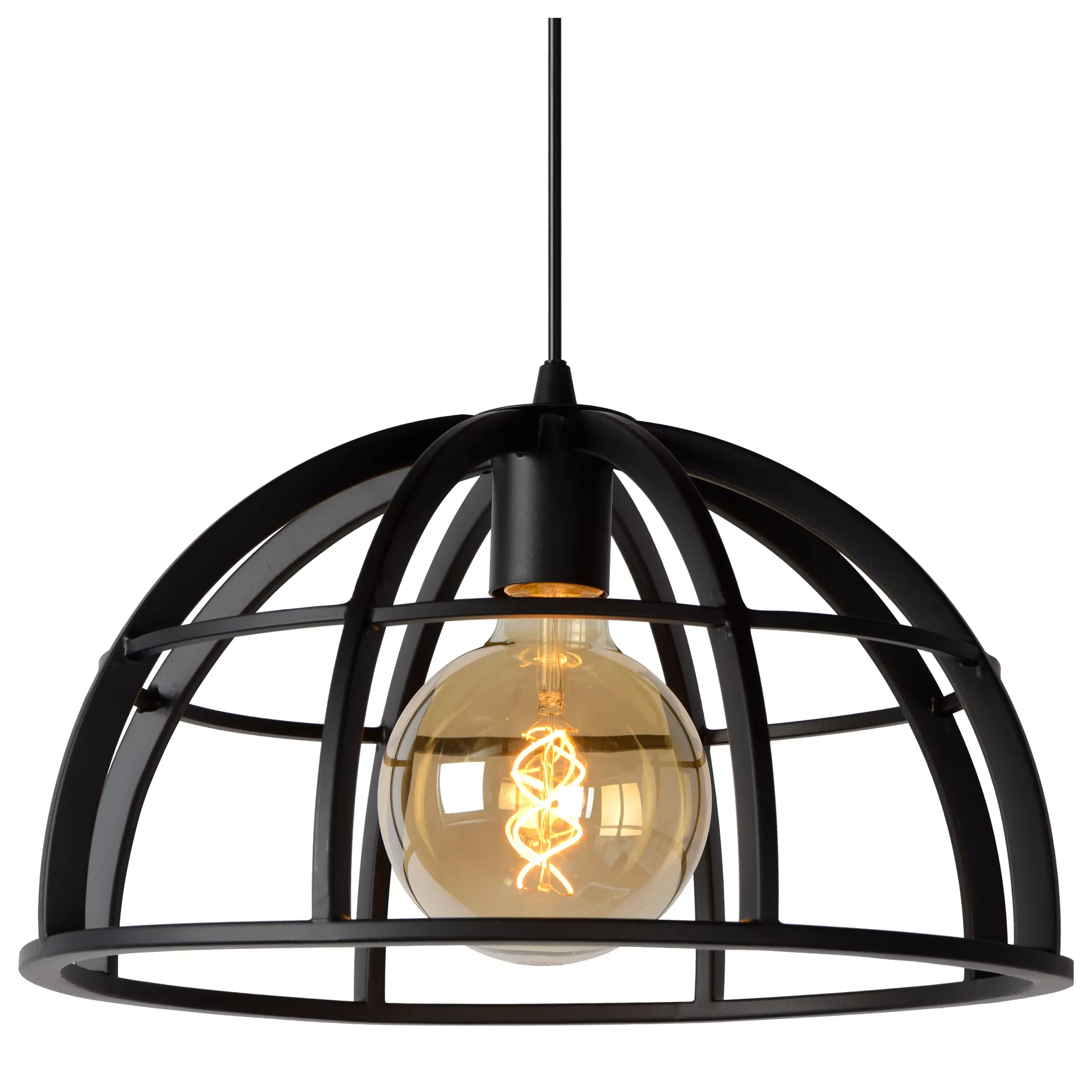 DIKRA - Hanglamp - Ø 40 cm - 1xE27 - Zwart*Lucide Shop