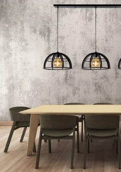 DIKRA - Hanglamp - Ø 40 cm - 3xE27 - Zwart*Lucide New