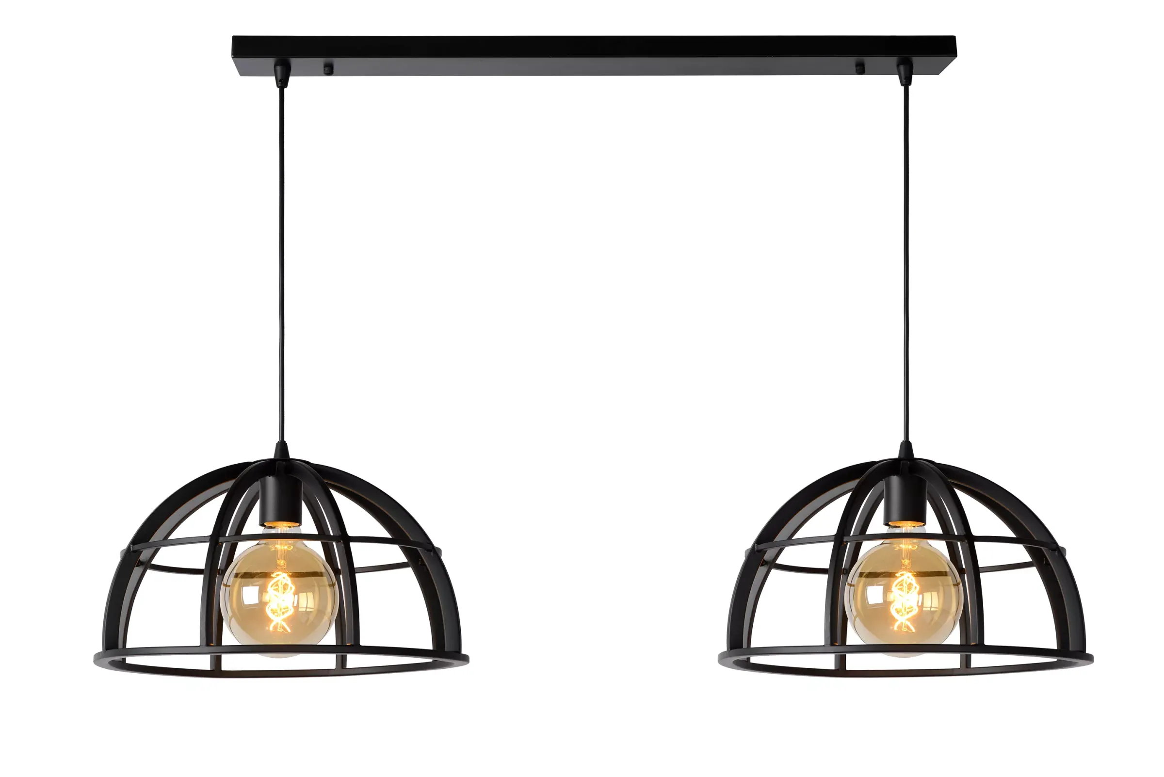DIKRA - Hanglamp - 2xE27 - Zwart*Lucide Hot