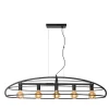 DIKRA - Hanglamp - 5xE27 - Zwart*Lucide Flash Sale