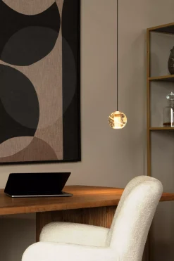 DILENKO - Hanglamp - Ø 14 cm - LED - 1x4,2W 2700K - Mat Goud / Messing*Lucide Hot