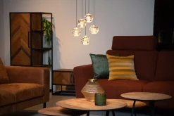 DILENKO - Hanglamp - Ø 31 cm - LED Dimb. - 5x3,5W 2700K - Mat Goud / Messing*Lucide Online