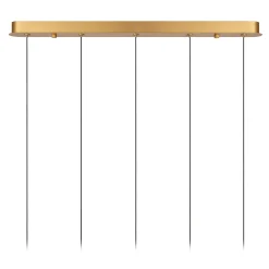 DILENKO - Hanglamp - LED Dimb. - 5x3,5W 2700K - Mat Goud / Messing*Lucide Hot