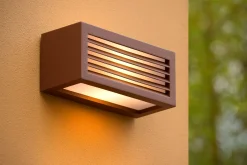 DIMO - Wandlamp Binnen/Buiten - 1xE27 - IP54 - Roest bruin*Lucide Discount