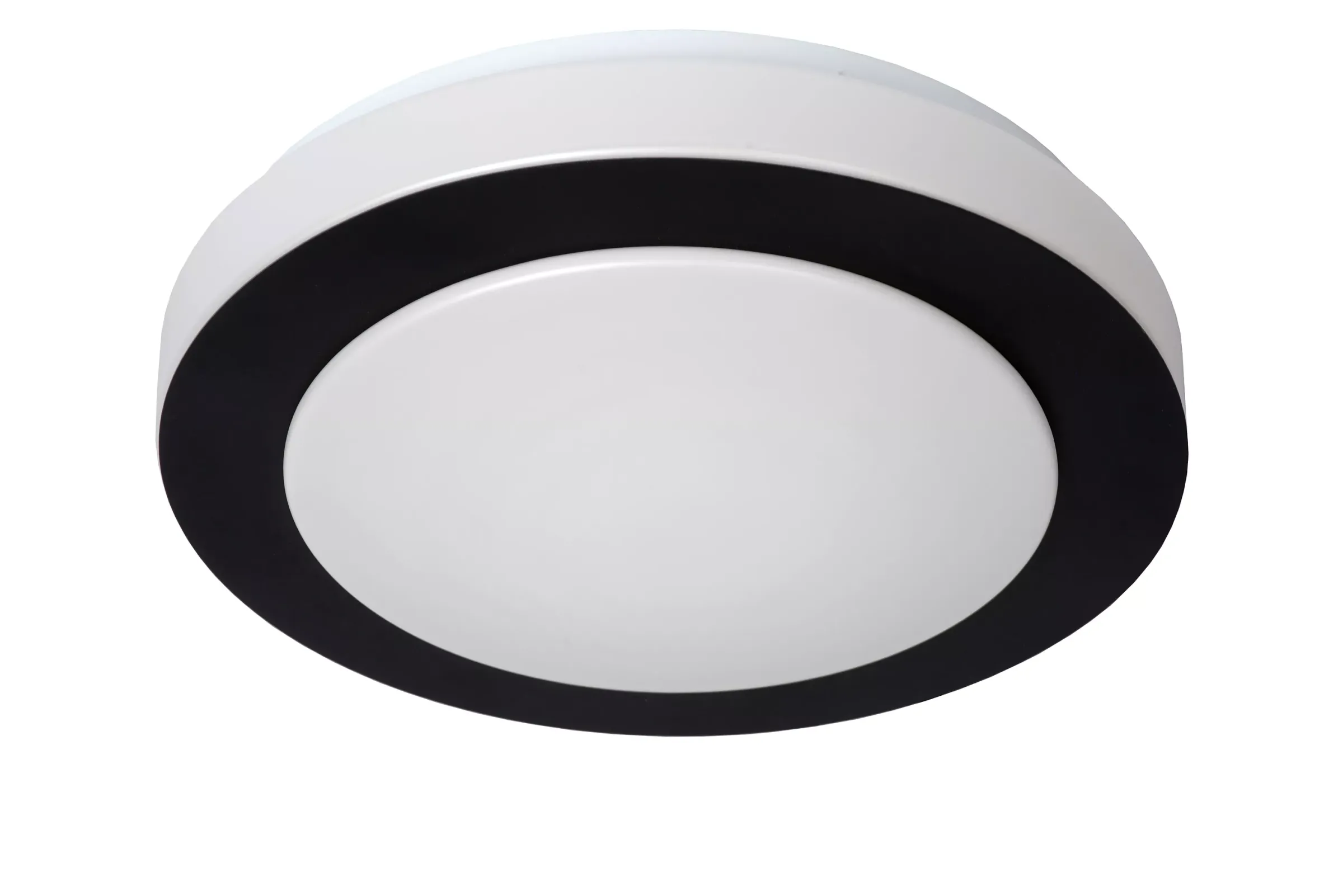 DIMY - Plafonnière Badkamer - Ø 28,6 cm - LED 3 StepDim - 1x12W 3000K - IP21 - Zwart*Lucide Online