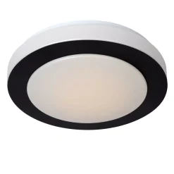 DIMY - Plafonnière Badkamer - Ø 28,6 cm - LED 3 StepDim - 1x12W 3000K - IP21 - Zwart*Lucide Online