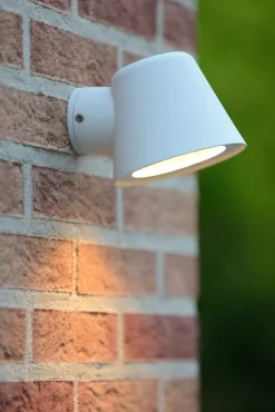 DINGO-LED - Wandlamp Binnen/Buiten - LED Dimb. - GU10 - 1x5W 3000K - IP44 - Wit*Lucide Outlet