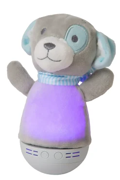 DOLLY - Tafellamp Kinderkamer - Batterijen - LED - 1x3W 2700K - Met muziekfunctie - Grijs*Lucide Clearance