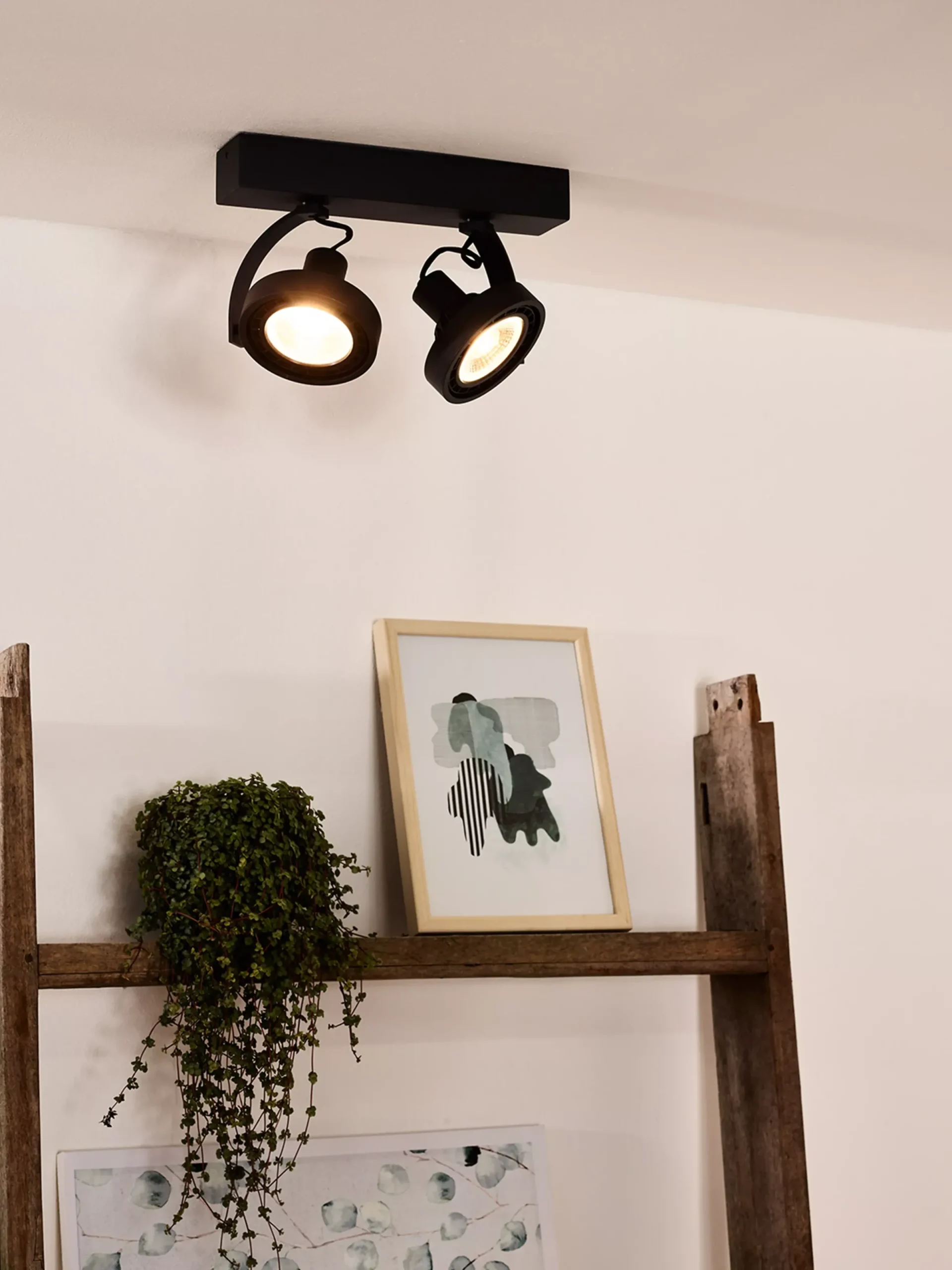 DORIAN - Plafondspot - LED Dim to warm - GU10 (ES111) - 2x12W 2200K/3000K - Zwart*Lucide Cheap