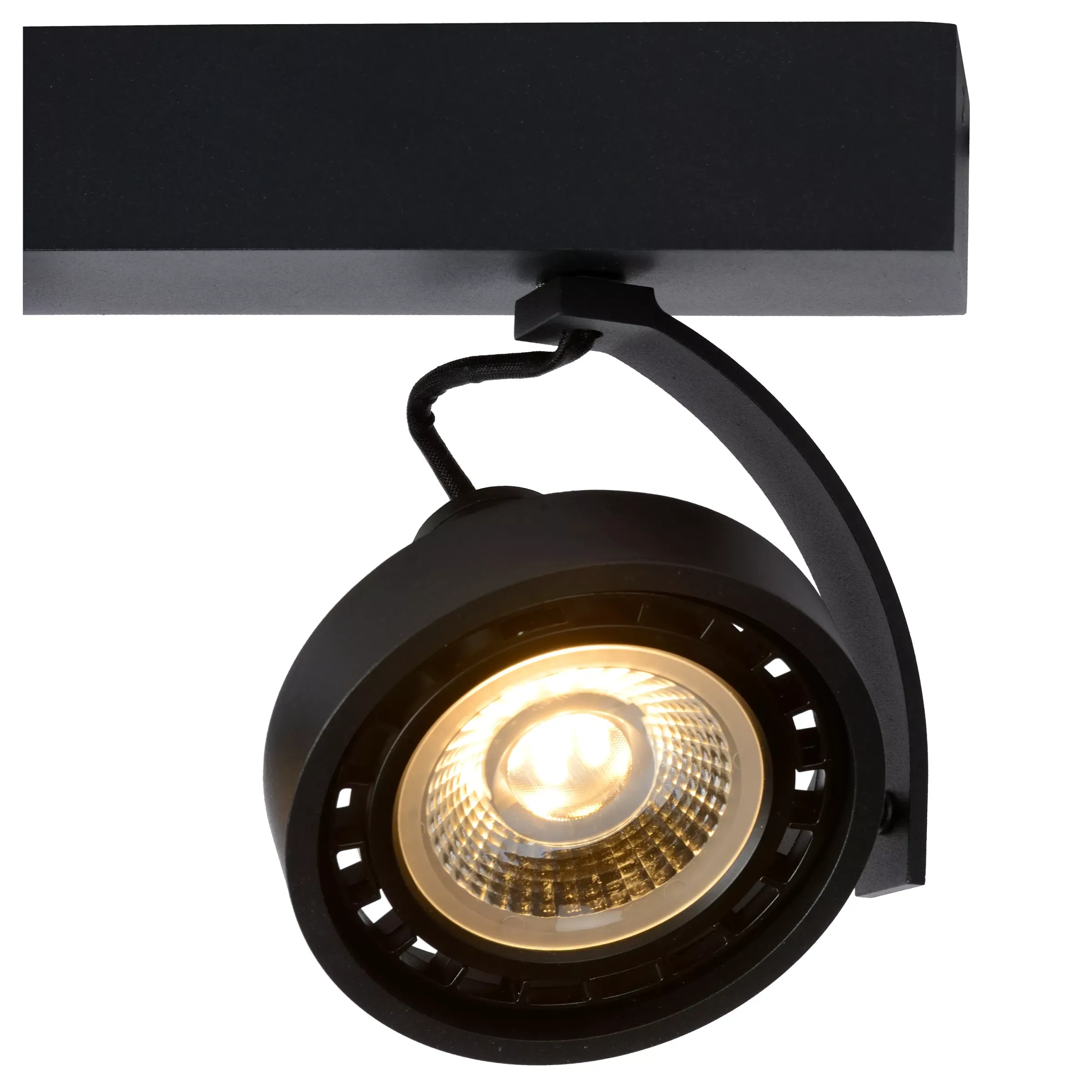 DORIAN - Plafondspot - LED Dim to warm - GU10 (ES111) - 2x12W 2200K/3000K - Zwart*Lucide Cheap