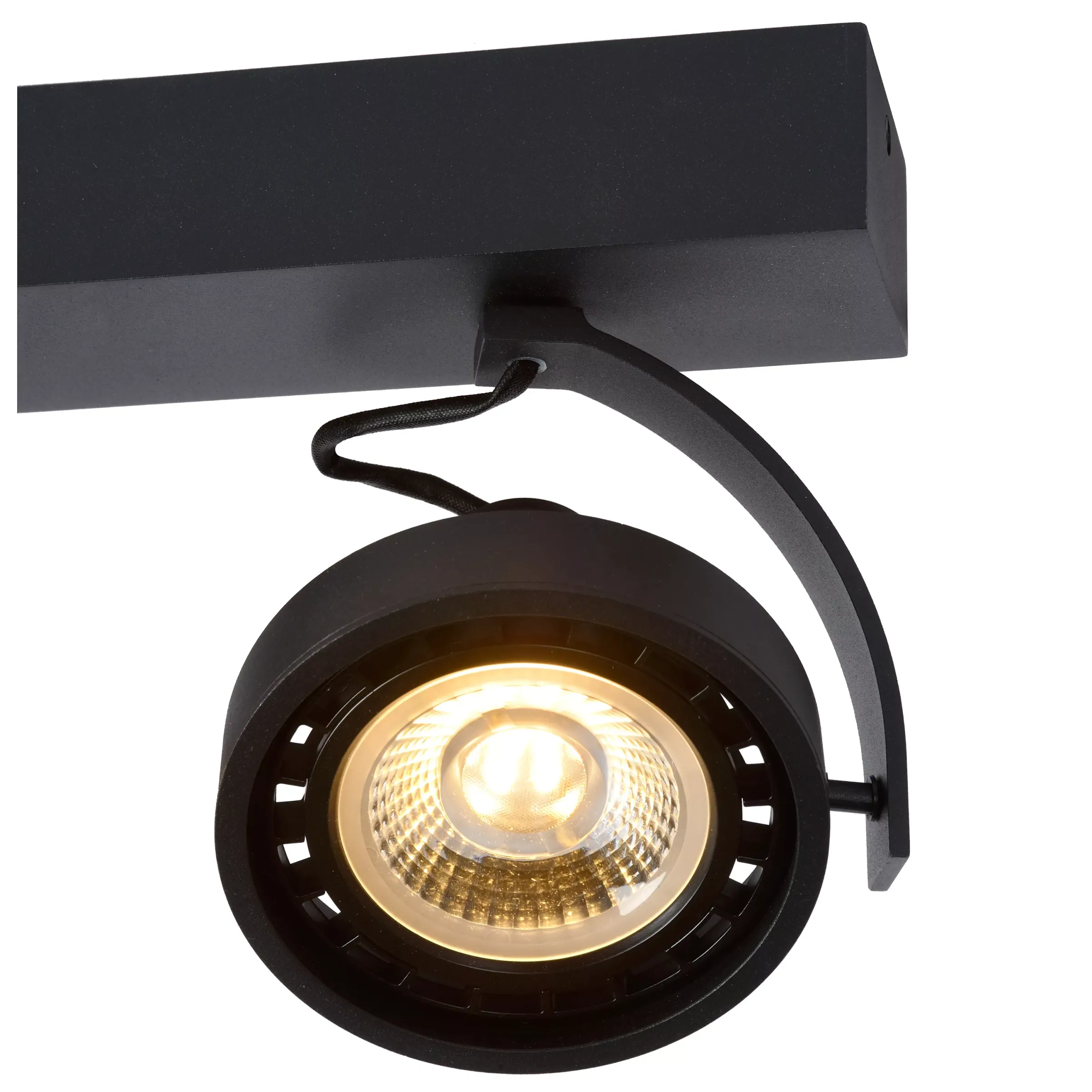 DORIAN - Plafondspot - LED Dim to warm - GU10 (ES111) - 3x12W 2200K/3000K - Zwart*Lucide Flash Sale