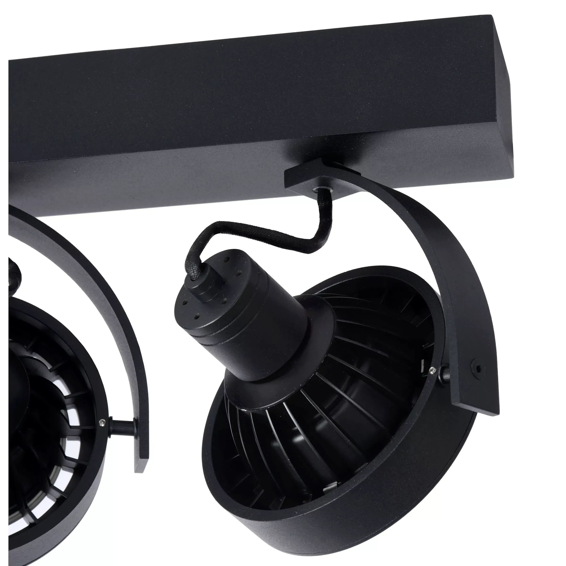 DORIAN - Plafondspot - LED Dim to warm - GU10 (ES111) - 3x12W 2200K/3000K - Zwart*Lucide Flash Sale