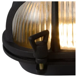 DUDLEY - Wandlamp Binnen/Buiten - 1xE27 - IP65 - Zwart*Lucide Best