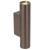 DUPLA - Wandspot / Wandlamp - 2xGU10 (MR11) - Roest bruin*Lucide Online