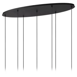 ELOISE - Hanglamp - 7xE27 - Zwart*Lucide Outlet