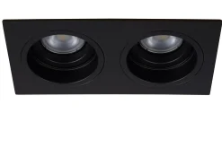 EMBED - Inbouwspot - 2xGU10 - Zwart*Lucide Shop