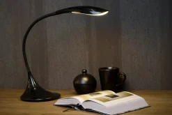 EMIL - Bureaulamp - LED Dimb. - 1x4,5W 3000K - Zwart*Lucide Best