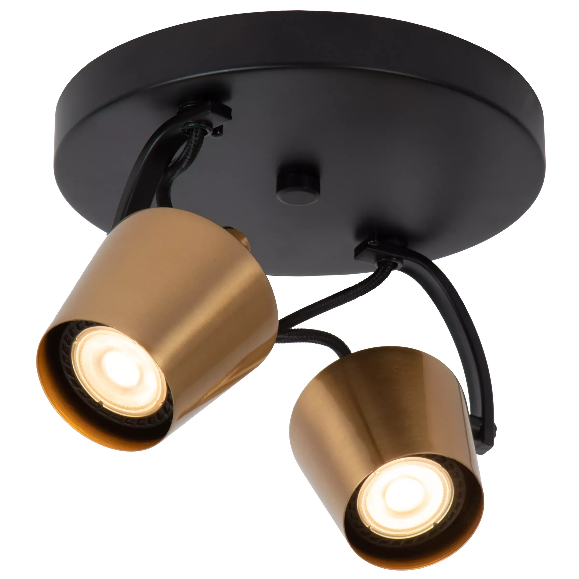 EMILE - Plafondspot - Ø 20 cm - 2xGU10 - Mat Goud / Messing*Lucide Cheap
