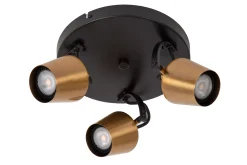 EMILE - Plafondspot - Ø 23 cm - 3xGU10 - Mat Goud / Messing*Lucide Outlet