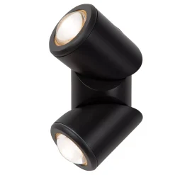 ERIN - Wandspot / Wandlamp Binnen/Buiten - LED - 2x5W 2700K - IP65 - Zwart*Lucide Flash Sale