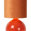 ESTERAD - Tafellamp - Ø 24 cm - 1xE14 - Oranje*Lucide Best