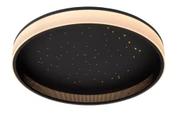 ESTREJA - Plafonnière - Ø 40 cm - LED Dimb. - CCT - 2500K/3000K - Zwart*Lucide Store