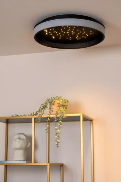 ESTREJA - Plafonnière - Ø 40 cm - LED Dimb. - CCT - 2500K/3000K - Zwart*Lucide Store