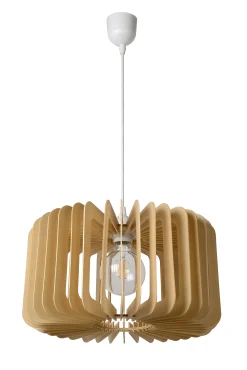 ETTA - Hanglamp - Ø 39 cm - 1xE27 - Licht hout*Lucide Clearance