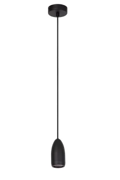 EVORA - Hanglamp - Ø 10 cm - 1xGU10 - Zwart*Lucide Cheap