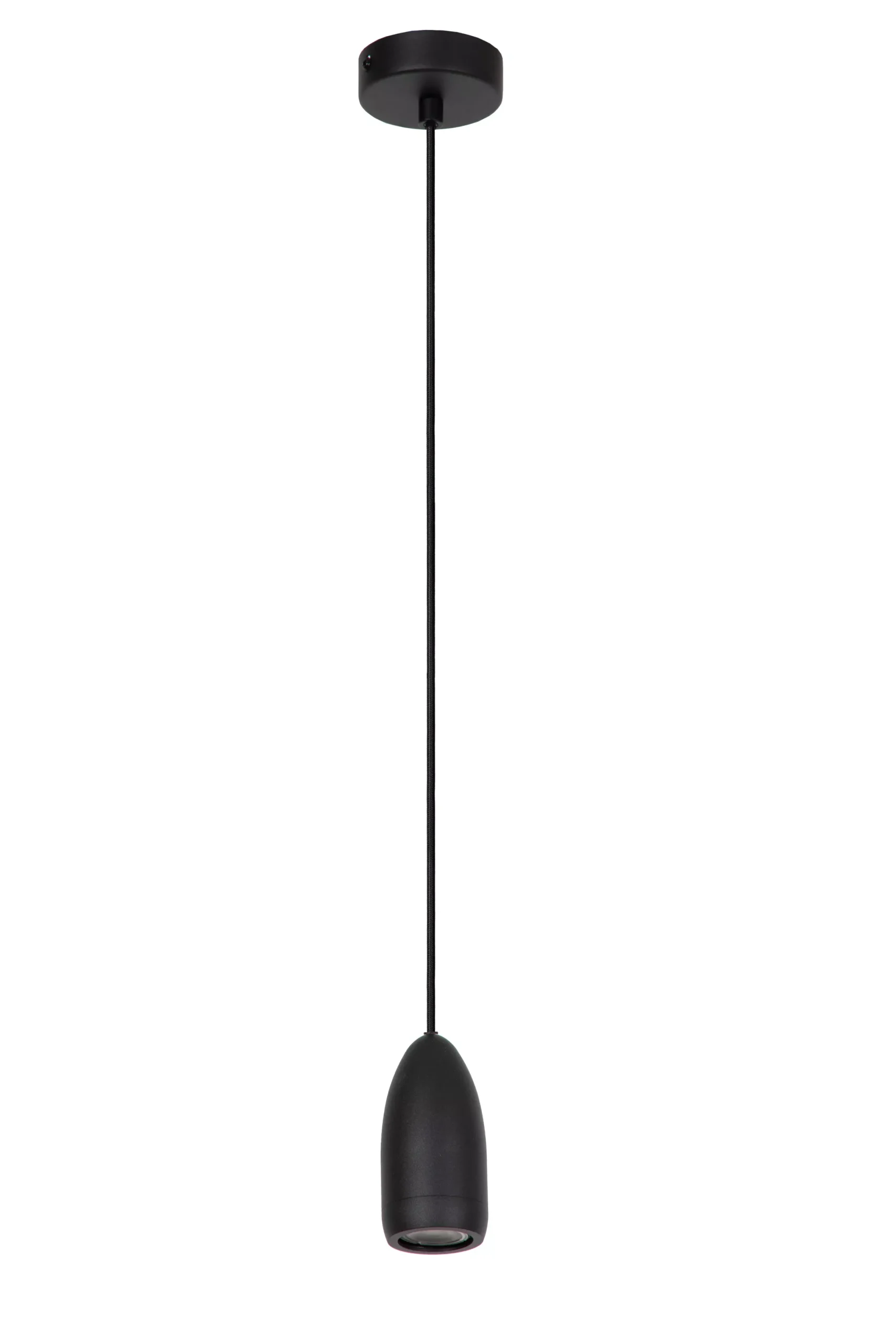 EVORA - Hanglamp - Ø 10 cm - 1xGU10 - Zwart*Lucide Cheap