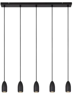 EVORA - Hanglamp - Ø 10 cm - 5xGU10 - Zwart*Lucide Sale
