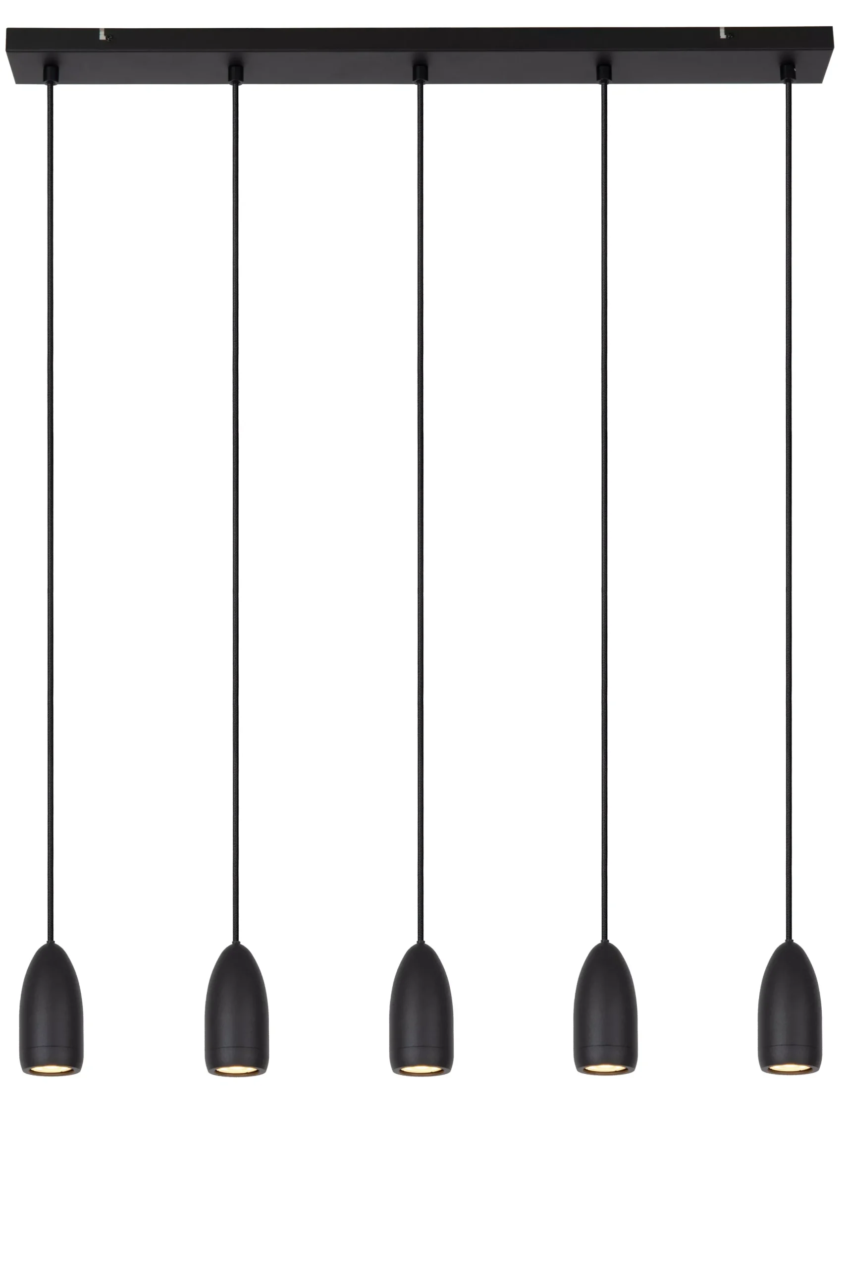 EVORA - Hanglamp - Ø 10 cm - 5xGU10 - Zwart*Lucide Sale