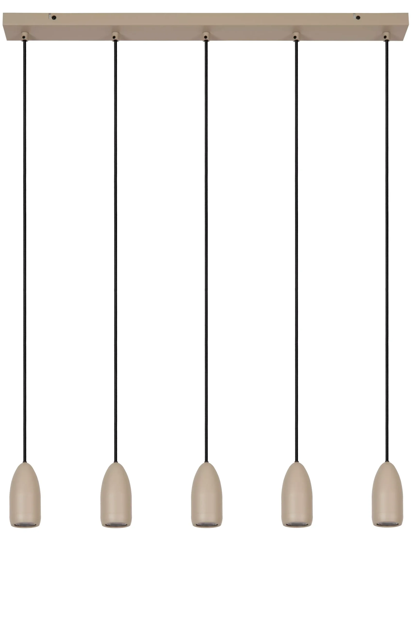 EVORA - Hanglamp - Ø 10 cm - 5xGU10 - Taupe*Lucide New