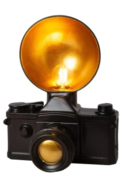 EXTRAVAGANZA CAMERA - Tafellamp - 1xE14 - Zwart*Lucide Cheap