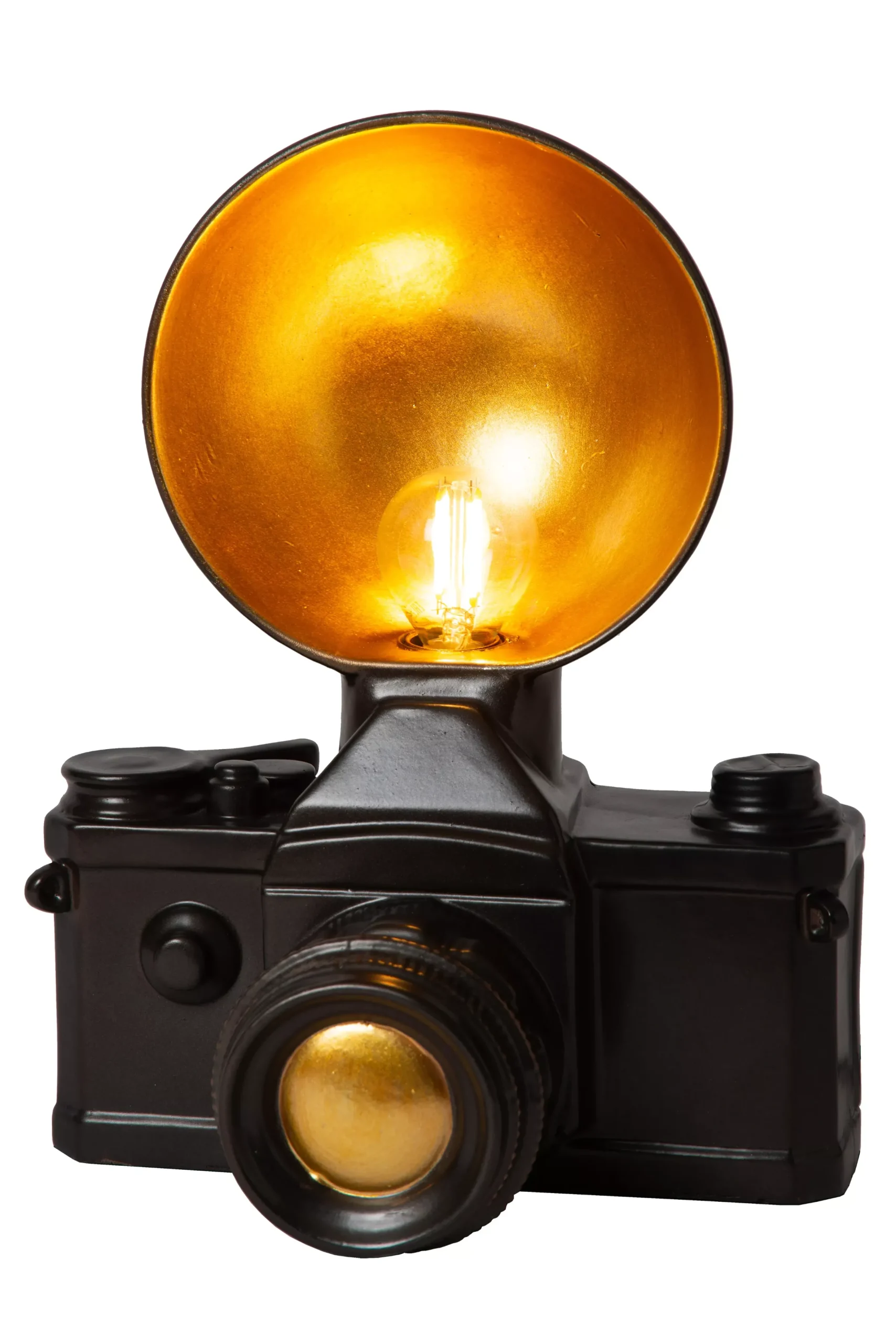 EXTRAVAGANZA CAMERA - Tafellamp - 1xE14 - Zwart*Lucide Cheap