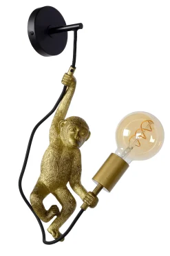 EXTRAVAGANZA CHIMP - Wandlamp - 1xE27 - Zwart*Lucide Fashion