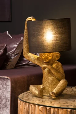 EXTRAVAGANZA CHIMP - Tafellamp - Ø 30 cm - 1xE14 - Zwart*Lucide Best