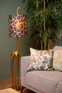 EXTRAVAGANZA MISS TALL - Vloerlamp - Ø 31,5 cm - 1xE27 - Mat Goud / Messing*Lucide Hot