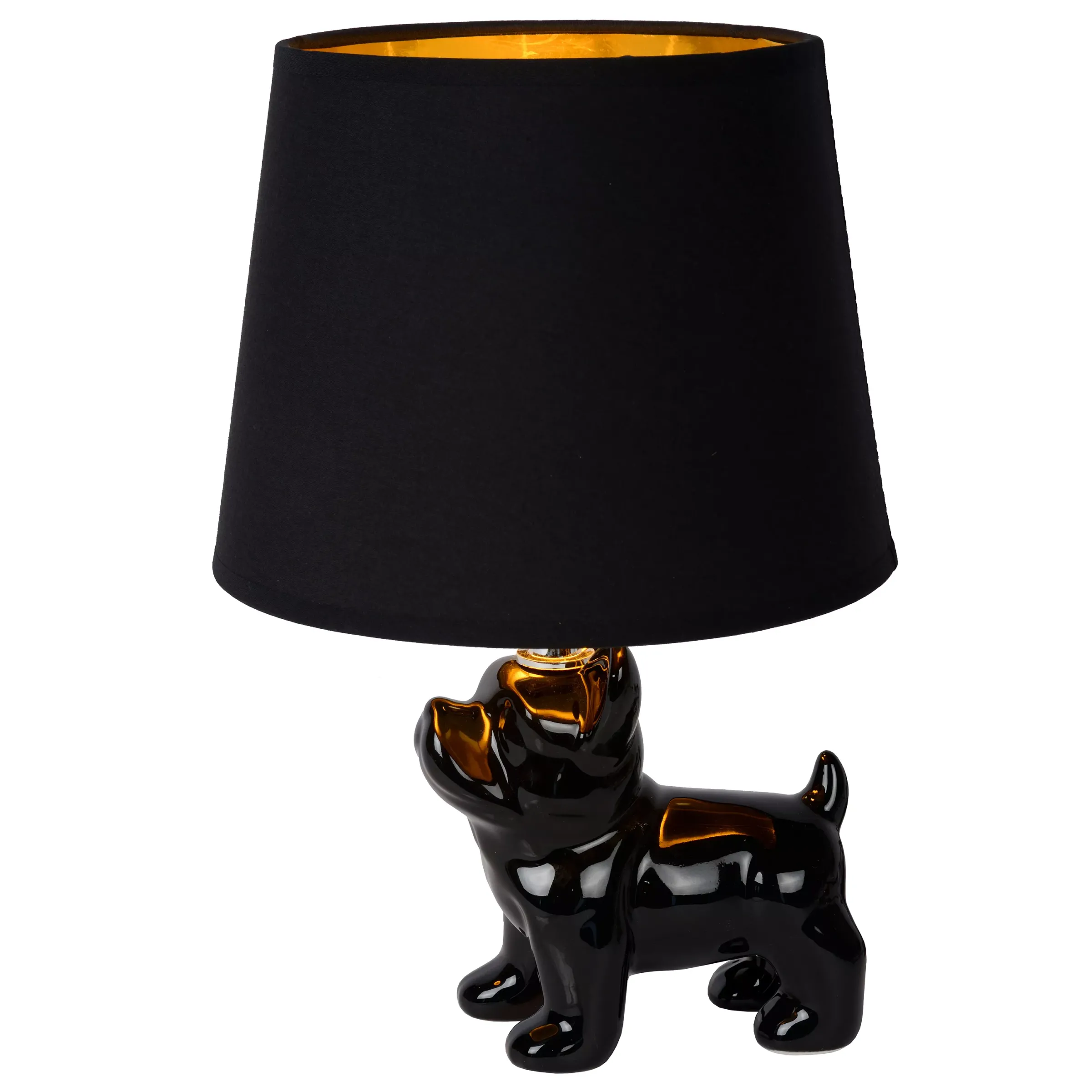 EXTRAVAGANZA SIR WINSTON - Tafellamp - 1xE14 - Zwart*Lucide Hot