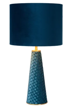 EXTRAVAGANZA VELVET - Tafellamp - Ø 25 cm - 1xE27 - Turkoois*Lucide Best