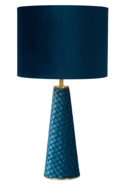 EXTRAVAGANZA VELVET - Tafellamp - Ø 25 cm - 1xE27 - Turkoois*Lucide Best