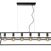 FABIAN - Hanglamp - 6xE27 - Zwart*Lucide Fashion