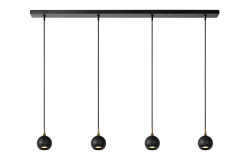 FAVORI - Hanglamp - 4xGU10 - Zwart*Lucide Shop