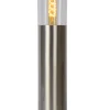 FEDOR - Sokkellamp - 1xE27 - IP44 - Mat chroom*Lucide Outlet
