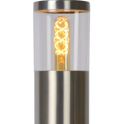 FEDOR - Sokkellamp - 1xE27 - IP44 - Mat chroom*Lucide Outlet